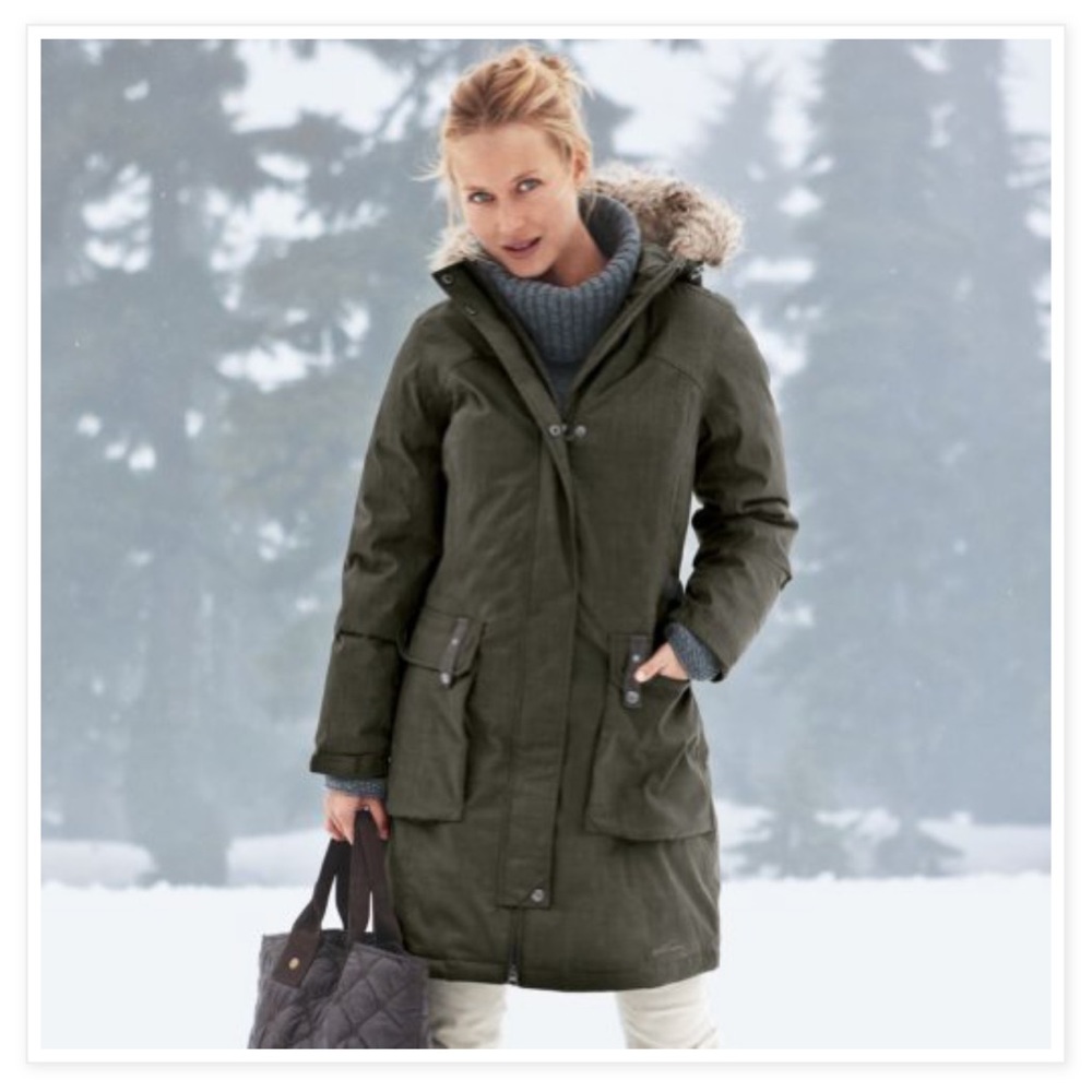 Eddie Bauer WeatherEdge Superior Down Stadium Coat Parka